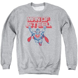 Superman - Mens Steel Retro Sweater