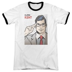 Superman - Mens Clark Kent Cover Ringer T-Shirt