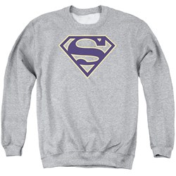Superman - Mens Navy &Amp; Gold Shield Sweater