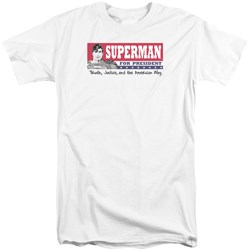 Superman - Mens Superman For President Tall T-Shirt