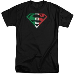Superman - Mens Mexican Flag Shield Tall T-Shirt