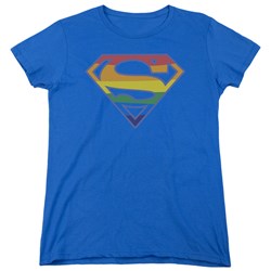 Superman - Womens Prismatic Shield T-Shirt