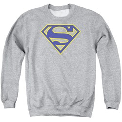 Superman - Mens Maize &Amp; Blue Shield Sweater