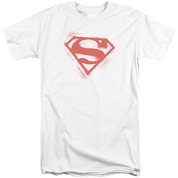 Superman - Mens Spray Paint Shield Tall T-Shirt