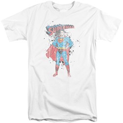 Superman - Mens Vintage Ink Splatter Tall T-Shirt