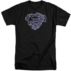 Superman - Mens Electric Supes Shield Tall T-Shirt