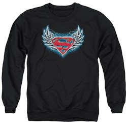 Superman - Mens Steel Wings Logo Sweater