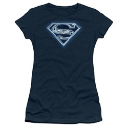 Superman - Juniors Cyber Shield T-Shirt