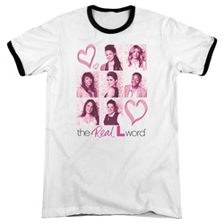 The Real L Word - Mens Hearts Ringer T-Shirt