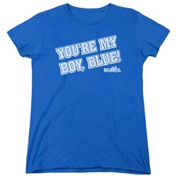 Old School - Womens My Boy Blue T-Shirt