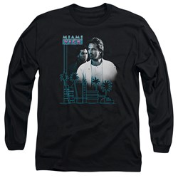 Miami Vice - Mens Looking Out Long Sleeve T-Shirt