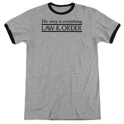 Law And Order - Mens Story Ringer T-Shirt