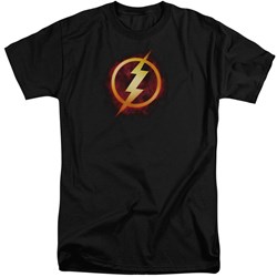 Justice League - Mens Flash Title Tall T-Shirt