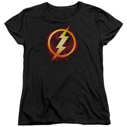 Justice League - Womens Flash Title T-Shirt