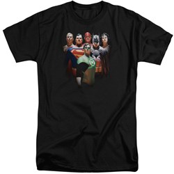 Justice League - Mens Roll Call Tall T-Shirt