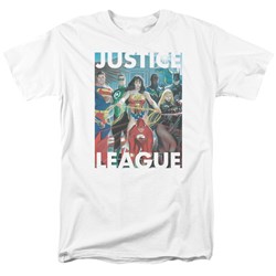 Justice League - Mens Hall Of Justice T-Shirt