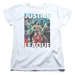 Justice League - Womens Hall Of Justice T-Shirt
