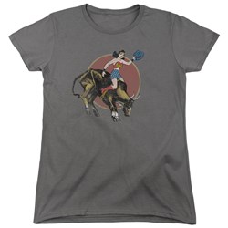 Justice League - Womens Bull Rider T-Shirt