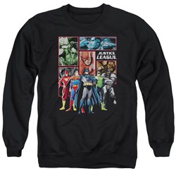 Justice League - Mens New Jla Panels Sweater
