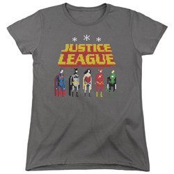 Justice League - Womens Standing Below T-Shirt