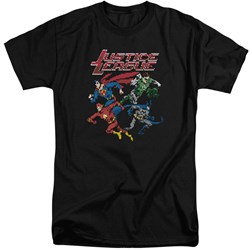 Justice League - Mens Pixel League Tall T-Shirt