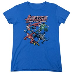 Justice League - Womens Pixel League T-Shirt