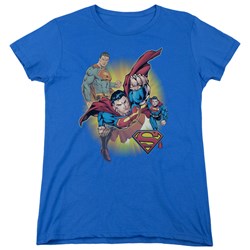 Justice League - Womens Superman Collage T-Shirt