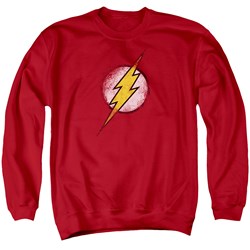 Justice League - Mens Destroyed Flash Logo Sweater