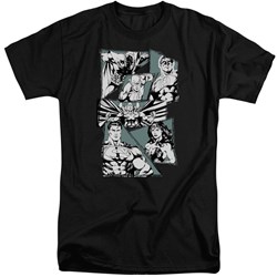 Justice League - Mens A Mighty League Tall T-Shirt