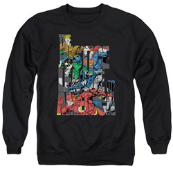 Justice League - Mens Lettered League Sweater