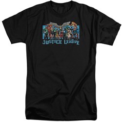 Justice League - Mens League Lineup Tall T-Shirt