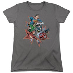 Justice League - Womens Starburst T-Shirt