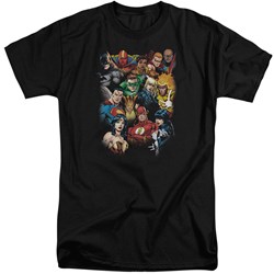 Justice League - Mens The League'S All Here Tall T-Shirt