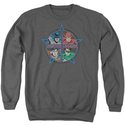 Justice League - Mens Four Heroes Sweater