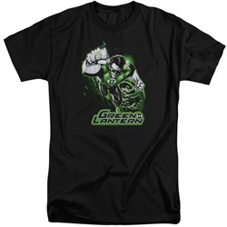 Justice League - Mens Green Lantern Green & Gray Tall T-Shirt