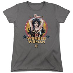 Justice League - Womens Powerful Woman T-Shirt