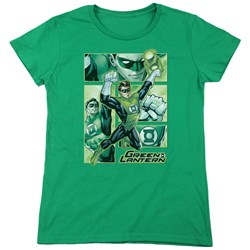 Justice League - Womens Green Lantern Panels T-Shirt