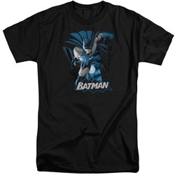 Justice League - Mens Batman Blue & Gray Tall T-Shirt