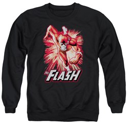 Justice League - Mens Flash Red &Amp; Gray Sweater