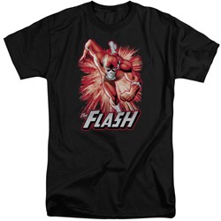 Justice League - Mens Flash Red & Gray Tall T-Shirt