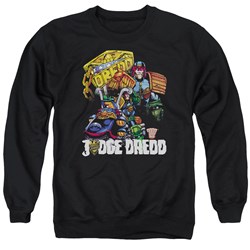 Judge Dredd - Mens Bike And Badge Sweater