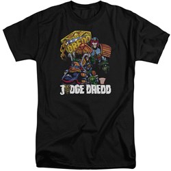 Judge Dredd - Mens Bike And Badge Tall T-Shirt