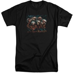 The Hobbit - Mens Misty Goblins Tall T-Shirt