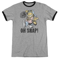 Garfield - Mens Oh Snap Ringer T-Shirt