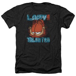Garfield - Mens Lazy But Talented Distressed Heather T-Shirt