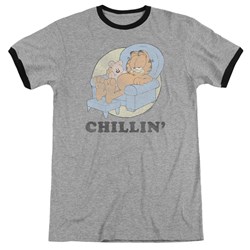 Garfield - Mens Chillin Ringer T-Shirt