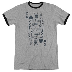 DC Comics - Mens Bat Card Ringer T-Shirt