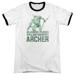 DC Comics - Mens Archer Ringer T-Shirt