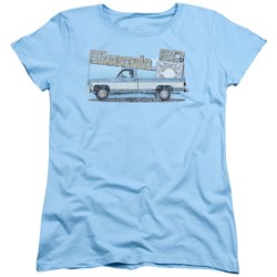 Chevrolet - Womens Old Silverado Sketch T-Shirt