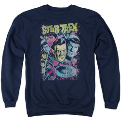 Star Trek - Mens Classic Crew Illustrated Sweater